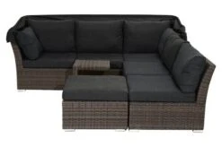 Ploß Rocking Loungeset, Grau/braun-meliert, Polyrattan, 5-6 Personen, Inkl. Sonnendach -Gartenmöbel 10 18220.jpg