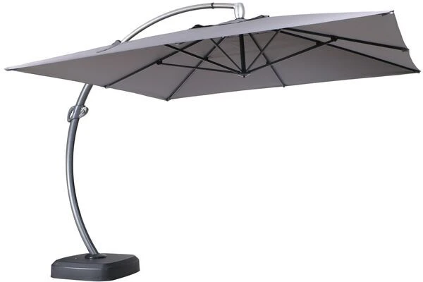 OUTFLEXX Luxus Ampelschirm, Anthrazit, Edelstahl/Aluminium, 350x350cm, Inkl. Schirmständer Und Schutzhülle 10 OUTFLEXX Luxus Ampelschirm, Anthrazit, Edelstahl/Aluminium, 350x350cm, Inkl. Schirmständer Und Schutzhülle – Bild 10