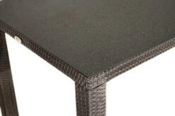 Ploß Rocking Dining Tisch, Grau/braun-meliert, Polyrattan, 90 X 90 Cm, Glasplatte In Steinoptik -Gartenmöbel 10 20156.jpg