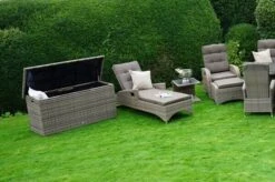 Ploß Rabida Kissenbox, Champagner-meliert, Polyrattan, 145x58x73 Cm, Inkl. Inlay -Gartenmöbel 10 20174.jpg