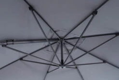 OUTFLEXX Ampelschirm, Anthrazit/grau, Alu/Polyester, 350x350cm, Inkl. Plattenständer -Gartenmöbel 10 20363.jpg
