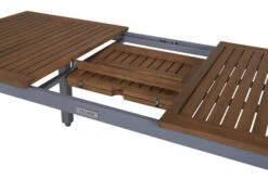 VILLANA Esstischgarnitur, Silber/schwarz, Alu/ FSC-Akazienholz, Ausziehtisch 150/200 Cm, 6 Multipositionssessel 26 VILLANA Esstischgarnitur, Silber/schwarz, Alu/ FSC-Akazienholz, Ausziehtisch 150/200 Cm, 6 Multipositionssessel -Gartenmöbel 11 16462.jpg