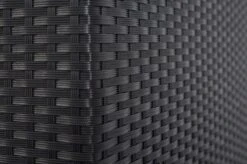 OUTFLEXX Loungemöbel-Set, Schwarz, Polyrattan, 5 Personen, Wasserfeste Kissenbox, Inkl. Kaffeetisch 24 OUTFLEXX Loungemöbel-Set, Schwarz, Polyrattan, 5 Personen, Wasserfeste Kissenbox, Inkl. Kaffeetisch -Gartenmöbel 11 18226 BOX B.jpg