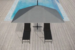 OUTFLEXX Ampelschirm, Anthrazit/grau, Alu/Polyester, 350x350cm, Inkl. Plattenständer -Gartenmöbel 11 20363.jpg