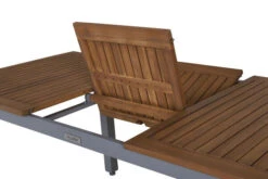 VILLANA Esstischgarnitur, Silber/schwarz, Alu/ FSC-Akazienholz, Ausziehtisch 150/200 Cm, 6 Multipositionssessel 27 VILLANA Esstischgarnitur, Silber/schwarz, Alu/ FSC-Akazienholz, Ausziehtisch 150/200 Cm, 6 Multipositionssessel -Gartenmöbel 12 16462.jpg