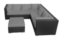 OUTFLEXX Loungemöbel-Set, Schwarz, Polyrattan, 6 Personen, Wasserfeste Kissenbox -Gartenmöbel 12 18229 BOX A.jpg