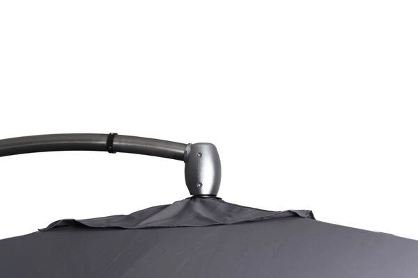 OUTFLEXX Luxus Ampelschirm, Anthrazit, Edelstahl/Aluminium, 350x350cm, Inkl. Schirmständer Und Schutzhülle 12 OUTFLEXX Luxus Ampelschirm, Anthrazit, Edelstahl/Aluminium, 350x350cm, Inkl. Schirmständer Und Schutzhülle – Bild 12