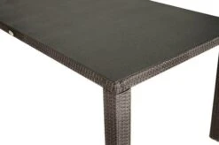 Ploß Rocking Dining Tisch, Grau/braun-meliert, Polyrattan, 170 X 90 Cm, Glasplatte In Steinoptik -Gartenmöbel 12 20157.jpg