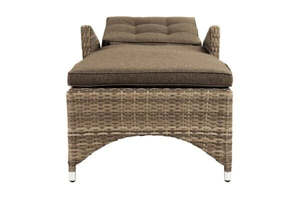 Ploß Rabida Comfort Rollliege, Champagner-meliert, Polyrattan, 198x68x44cm, Verstellbar, Hohe Sitzhöhe 12 Ploß Rabida Comfort Rollliege, Champagner-meliert, Polyrattan, 198x68x44cm, Verstellbar, Hohe Sitzhöhe – Bild 12