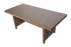 OUTFLEXX Dining Tisch, Hellbraun, Polyrattan, 200 X 95 Cm, Tischplatte Spraystone, 6mm -Gartenmöbel 12 20676.jpg