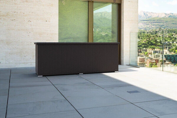 OUTFLEXX Kissenbox, Braun, Polyrattan, 204x94x75cm 10 OUTFLEXX Kissenbox, Braun, Polyrattan, 204x94x75cm – Bild 10