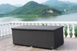 OUTFLEXX Kissenbox, Schwarz, Polyrattan, 204x94x75cm -Gartenmöbel 1316 08.jpg