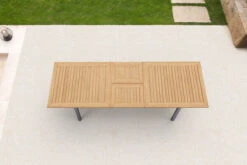 OUTFLEXX Ausziehtisch, FSC-Teakholz/Edelstahl, Plattenstärke 25mm, 200/300x100cm -Gartenmöbel 13494 3 CGI.jpg