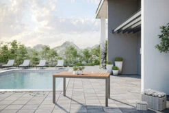 OUTFLEXX Ausziehtisch, FSC-Teak/Edelstahl, Plattenstärke 20mm, 150/200x90cm 10 OUTFLEXX Ausziehtisch, FSC-Teak/Edelstahl, Plattenstärke 20mm, 150/200x90cm -Gartenmöbel 13535 CGI 02.jpg