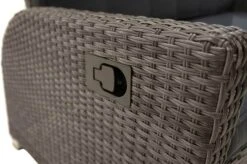 Ploß Rocking Comfort Dining / Lounge 2-Sitzer Sofa, Grau/braun-meliert, Polyrattan, 148x85x112 Cm, Verstellbar -Gartenmöbel 13 18206.jpg