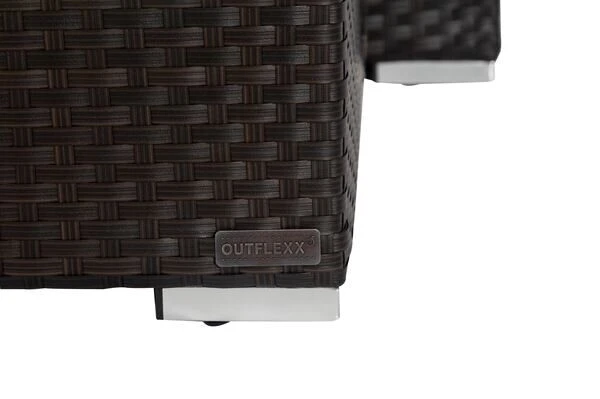 OUTFLEXX Loungemöbel-Set, Braun, Polyrattan, 5 Personen, Wasserfeste Kissenbox, Inkl. Loungetisch 14 OUTFLEXX Loungemöbel-Set, Braun, Polyrattan, 5 Personen, Wasserfeste Kissenbox, Inkl. Loungetisch – Bild 14