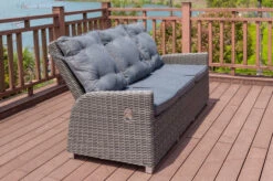 OUTFLEXX Dining 3-Sitzer Sofa, Grau, Polyrattan, 210 X 83 X 110 Cm, Mehrfach Verstellbar -Gartenmöbel 13 18913.jpg