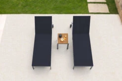 OUTFLEXX 2er-Set Rollliege, Schwarz, Edelstahl/Teak, 212x71x36cm, Mit Beistelltisch 45x45cm -Gartenmöbel 14169 3 CGI.jpg