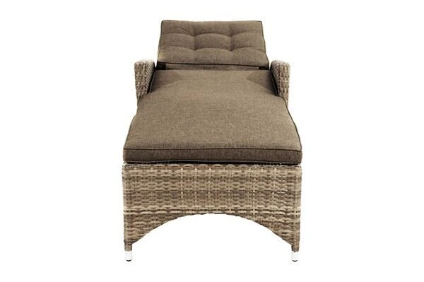 Ploß Rabida Comfort Rollliege, Champagner-meliert, Polyrattan, 198x68x44cm, Verstellbar, Hohe Sitzhöhe 14 Ploß Rabida Comfort Rollliege, Champagner-meliert, Polyrattan, 198x68x44cm, Verstellbar, Hohe Sitzhöhe – Bild 14