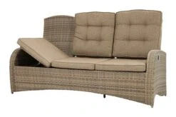 Ploß Rabida Comfort Dining / Lounge 3-Sitzer Sofa, Champagner-meliert, Polyrattan, 210x85x112 Cm, Verstellbar -Gartenmöbel 15 20164.jpg