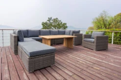 OUTFLEXX Loungegarnitur, Polyrattan/Teakholz, Tisch 160x90cm, Für 10 Personen, Wasserfeste Kissenbox -Gartenmöbel 16 19398.jpg