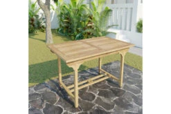 OUTFLEXX Ontario Ausziehtisch, Natur, Teakholz, 160/210x90cm, Fein Geschliffen -Gartenmöbel 18310 3.jpg