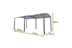 LECO Jotta Pergola, Anthrazit/grau, Stahlrohr/Textil, 300 X 295-570 X 233 Cm, Ausziehbar -Gartenmöbel 18400 5.jpg