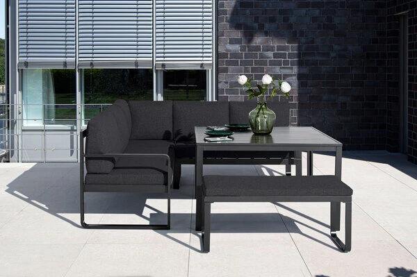 KETTLER Ocean Dining-Lounge, Anthrazit/anthrazit, 223 X 200 Cm, Inkl. Kissen, 0320831-7200 1 KETTLER Ocean Dining-Lounge, Anthrazit/anthrazit, 223 X 200 Cm, Inkl. Kissen, 0320831-7200