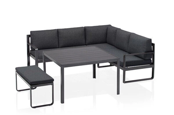 KETTLER Ocean Dining-Lounge, Anthrazit/anthrazit, 223 X 200 Cm, Inkl. Kissen, 0320831-7200 2 KETTLER Ocean Dining-Lounge, Anthrazit/anthrazit, 223 X 200 Cm, Inkl. Kissen, 0320831-7200 – Bild 2