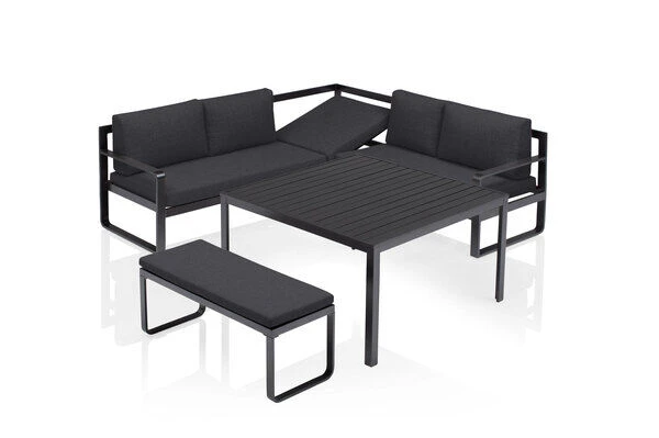 KETTLER Ocean Dining-Lounge, Anthrazit/anthrazit, 223 X 200 Cm, Inkl. Kissen, 0320831-7200 4 KETTLER Ocean Dining-Lounge, Anthrazit/anthrazit, 223 X 200 Cm, Inkl. Kissen, 0320831-7200 – Bild 4