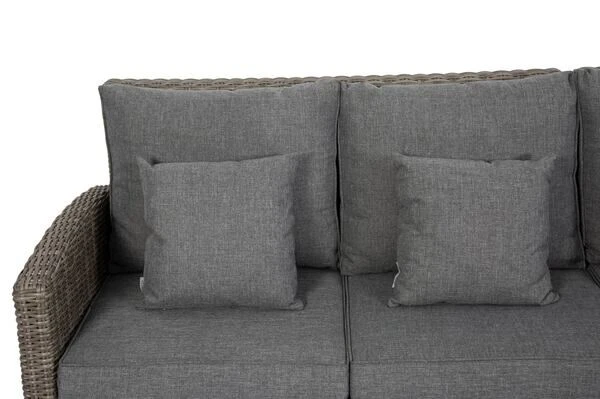 OUTFLEXX Dining Set, Grau, Polyrattan, 4tlg, 5-6 Personen, Inkl. Polster Und Kissen 18 OUTFLEXX Dining Set, Grau, Polyrattan, 4tlg, 5-6 Personen, Inkl. Polster Und Kissen – Bild 18