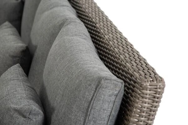 OUTFLEXX Dining Set, Grau, Polyrattan, 4tlg, 5-6 Personen, Inkl. Polster Und Kissen 19 OUTFLEXX Dining Set, Grau, Polyrattan, 4tlg, 5-6 Personen, Inkl. Polster Und Kissen – Bild 19