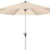 DOPPLER Active Auto Tilt Mittelstockschirm, Natur, Aluminium/Textil, Ø 280 Cm, Mit Kurbel