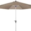 DOPPLER Active Auto Tilt Mittelstockschirm, Greige, Aluminium/Textil, Ø 280 Cm, Mit Kurbel
