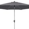 DOPPLER Active Auto Tilt Mittelstockschirm, Anthrazit, Aluminium/Textil, Ø 320 Cm, Mit Kurbel