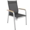KETTLER Granada Stapelsessel, Silber/anthrazit, Alu/Textilene, 0301205-0100
