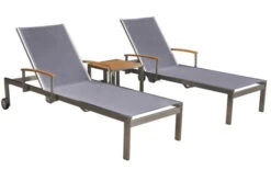 OUTFLEXX 2er-Set Sonnenliegen, Taupe, Edelstahl/Teak, 195,5x74x35cm, Mit Beistelltisch 45x45cm -Gartenmöbel 1 14167.jpg