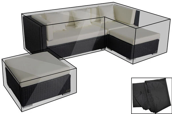 OUTFLEXX Premium Abdeckhaubenset, Für Lounge TheBox-A/-D: 18226/ 18227/ 18228/ 16068, Schwarz, Wasserbeständig 1 OUTFLEXX Premium Abdeckhaubenset, Für Lounge TheBox-A/-D: 18226/ 18227/ 18228/ 16068, Schwarz, Wasserbeständig