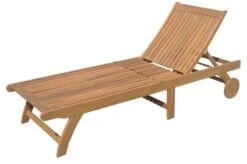 OUTFLEXX Sonnenliege, Natur, FSC-Akazienholz, 197 X 71,5 X 35 Cm, Mit Rollen -Gartenmöbel 1 18935.jpg