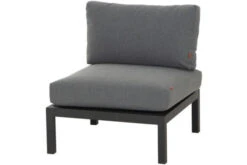 SIENA GARDEN Alvida Mittelmodul, Anthrazit/grau, Aluminium/Ranotex, Inkl. Polster