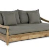 OUTFLEXX Sofa, Natur, Recycled FSC®-Teak, 190x112x82cm 2 Sitzer, Inkl. Kissen, Mit Armlehnen