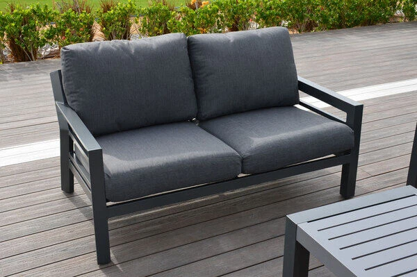 OUTFLEXX 2-Sitzer Sofa, Anthrazit, Olefin/Alu 1 OUTFLEXX 2-Sitzer Sofa, Anthrazit, Olefin/Alu