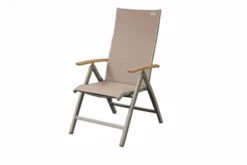 Bestseller 5 DOPPLER Expert Multipositionssessel, Silber/beige, Alu/Textilene, 75x60x110 Cm, Klappbar