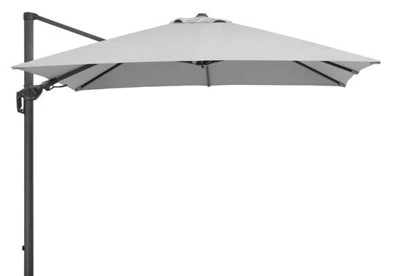 Schneider® SCHNEIDER Rhodos Twist Ampelschirm, Silbergrau, Quadratisch, 300 X 300 Cm 1 Schneider® SCHNEIDER Rhodos Twist Ampelschirm, Silbergrau, Quadratisch, 300 X 300 Cm