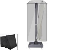 OUTFLEXX Premium Abdeckhaube Größe L Für Sonnenschirme Bis Ø400cm, Schwarz, Wasserbeständig, Ø70x292cm