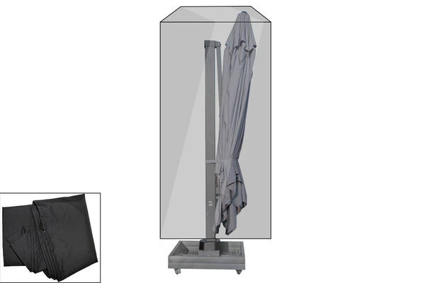 OUTFLEXX Premium Abdeckhaube Größe XL Für Sonnenschirme Bis Ø450cm, Schwarz, Wasserbeständig, Ø70x322cm 1 OUTFLEXX Premium Abdeckhaube Größe XL Für Sonnenschirme Bis Ø450cm, Schwarz, Wasserbeständig, Ø70x322cm