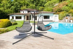 OUTFLEXX Doppelhängesessel, Anthrazit Matt/schwarz, Stahl/Textilene, 190x124x200cm, Inkl. Polster -Gartenmöbel 1 21534.jpg