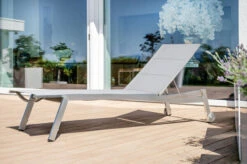 Bestseller 3 STERN Allround Rollenliege, Silber, Edelstahl/Textil, 200x71x40 Cm, Gepolstert, Verstellbare Rückenlehne