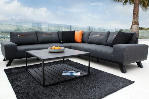 OUTFLEXX Beau Loungeset, 3758 Sooty, Alu/Sunbrella, Bis Zu 5 Personen, Inkl. Dekokissen, Tischplatte In Keramikoptik 1 OUTFLEXX Beau Loungeset, 3758 Sooty, Alu/Sunbrella, Bis Zu 5 Personen, Inkl. Dekokissen, Tischplatte In Keramikoptik