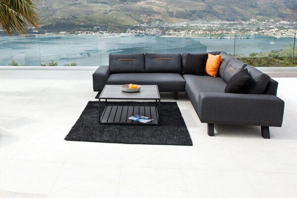 OUTFLEXX Beau Loungeset, 3758 Sooty, Alu/Sunbrella, Bis Zu 5 Personen, Inkl. Dekokissen, Tischplatte In Keramikoptik 2 OUTFLEXX Beau Loungeset, 3758 Sooty, Alu/Sunbrella, Bis Zu 5 Personen, Inkl. Dekokissen, Tischplatte In Keramikoptik – Bild 2